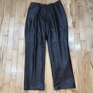 Danier Dark Brown Leather Chinos